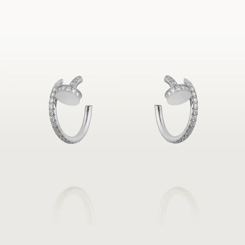 [Kincade Jewelery]JUSTE EARRINGS 12.75MM SILVER DIAMOND