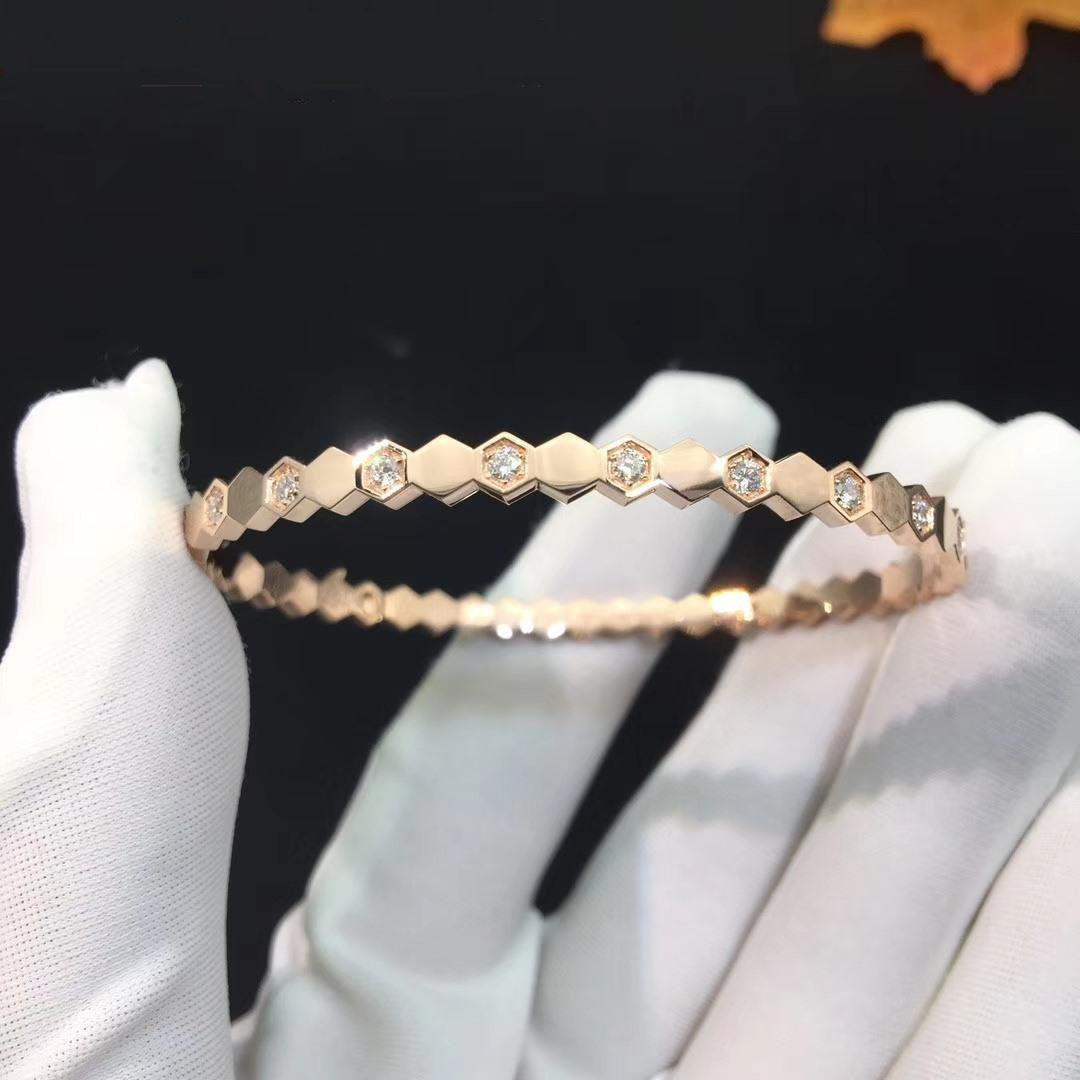 [Kincade Jewelery]BEE LOVE PINK GOLD DIAMOND BRACELET
