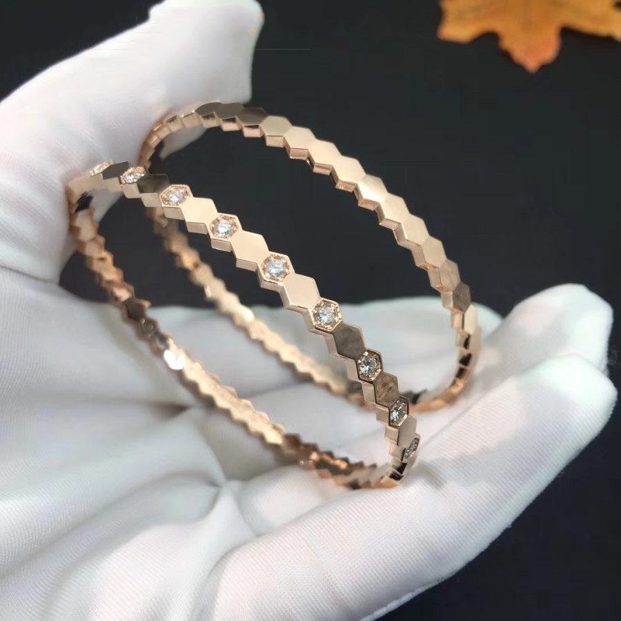 [Kincade Jewelery]BEE LOVE PINK GOLD DIAMOND BRACELET