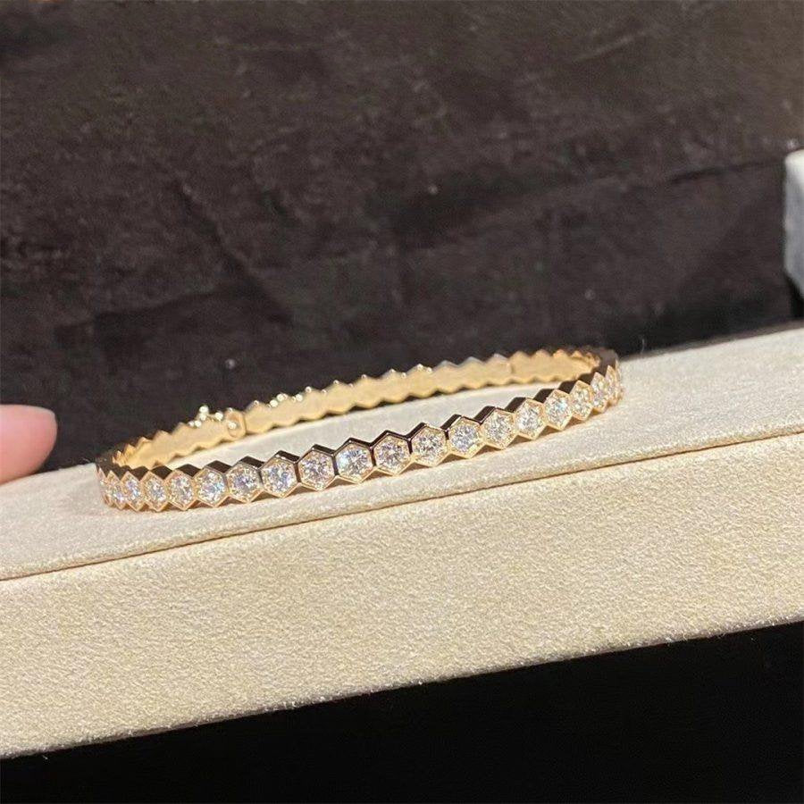 [Kincade Jewelery]BEE LOVE GOLD BRACELET FULL DIAMOND