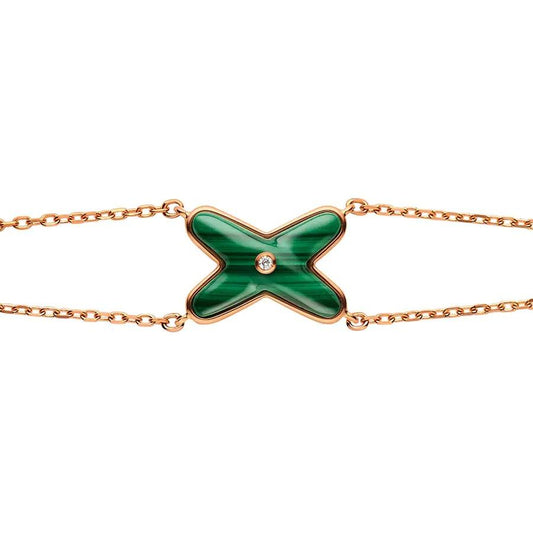 [Kincade Jewelery]JEUX BRACELET MALACHITE PINK GOLD 1 DIAMOND