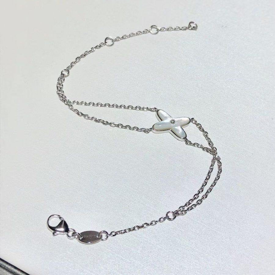 [Kincade Jewelery]JEUX BRACELET WHITE MOP SILVER 1 DIAMOND
