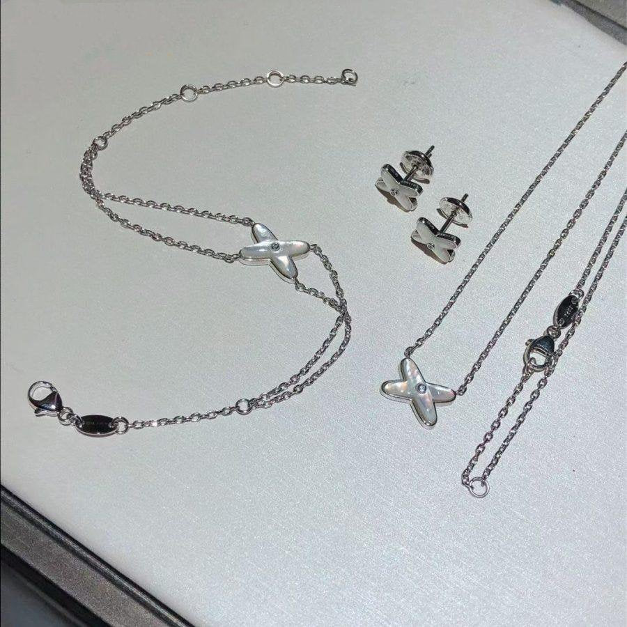 [Kincade Jewelery]JEUX BRACELET WHITE MOP SILVER 1 DIAMOND