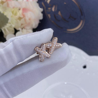 [Kincade Jewelery]JEUX DE PINK GOLD DIAMOND EARRINGS