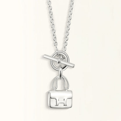 [Kincade Jewelery]POP H PEDANT SILVER NECKLACE