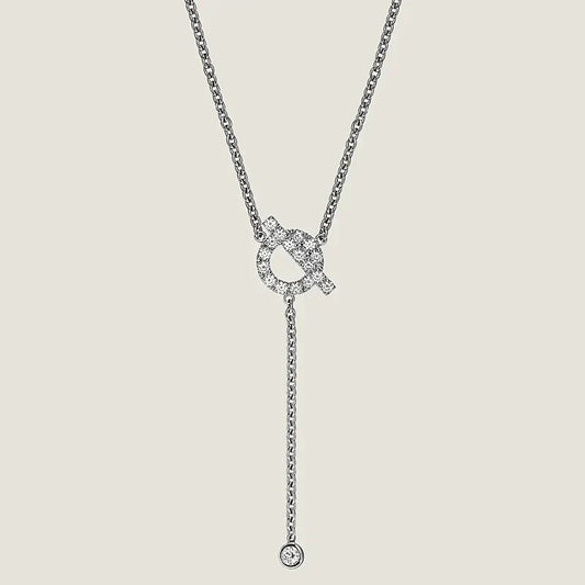 [Kincade Jewelery]FINESSE SILVER DIAMOND NECKLACE