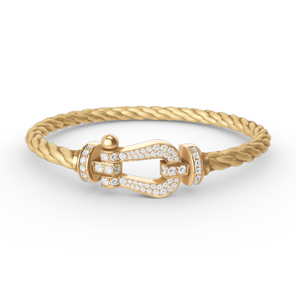 [Kincade Jewelery]FORCE LARGE HORSESHOE FULL DIAMOND BRACELET GOLD