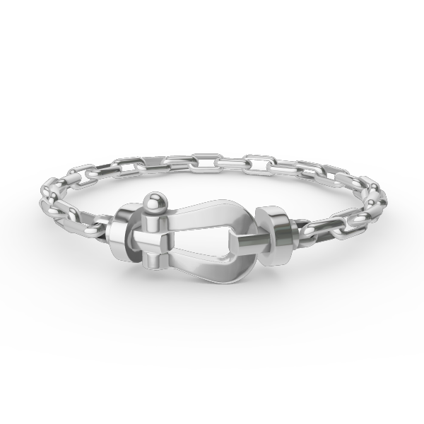 [Kincade Jewelery]FORCE LARGE HORSESHOE CLASP  METAL BRACELET