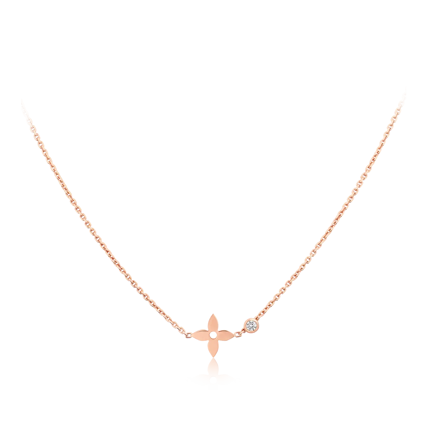 [Kincade Jewelery]BLOSSOM PENDANT PINK GOLD AND DIAMOND