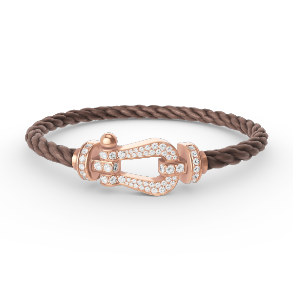 [Kincade Jewelery]FORCE LARGE HORSESHOE FULL DIAMOND BRACELET ROSE GOLD