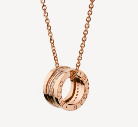 [Kincade Jewelery]ZERO 1 PINK GOLD DIAMOND NECKLACE