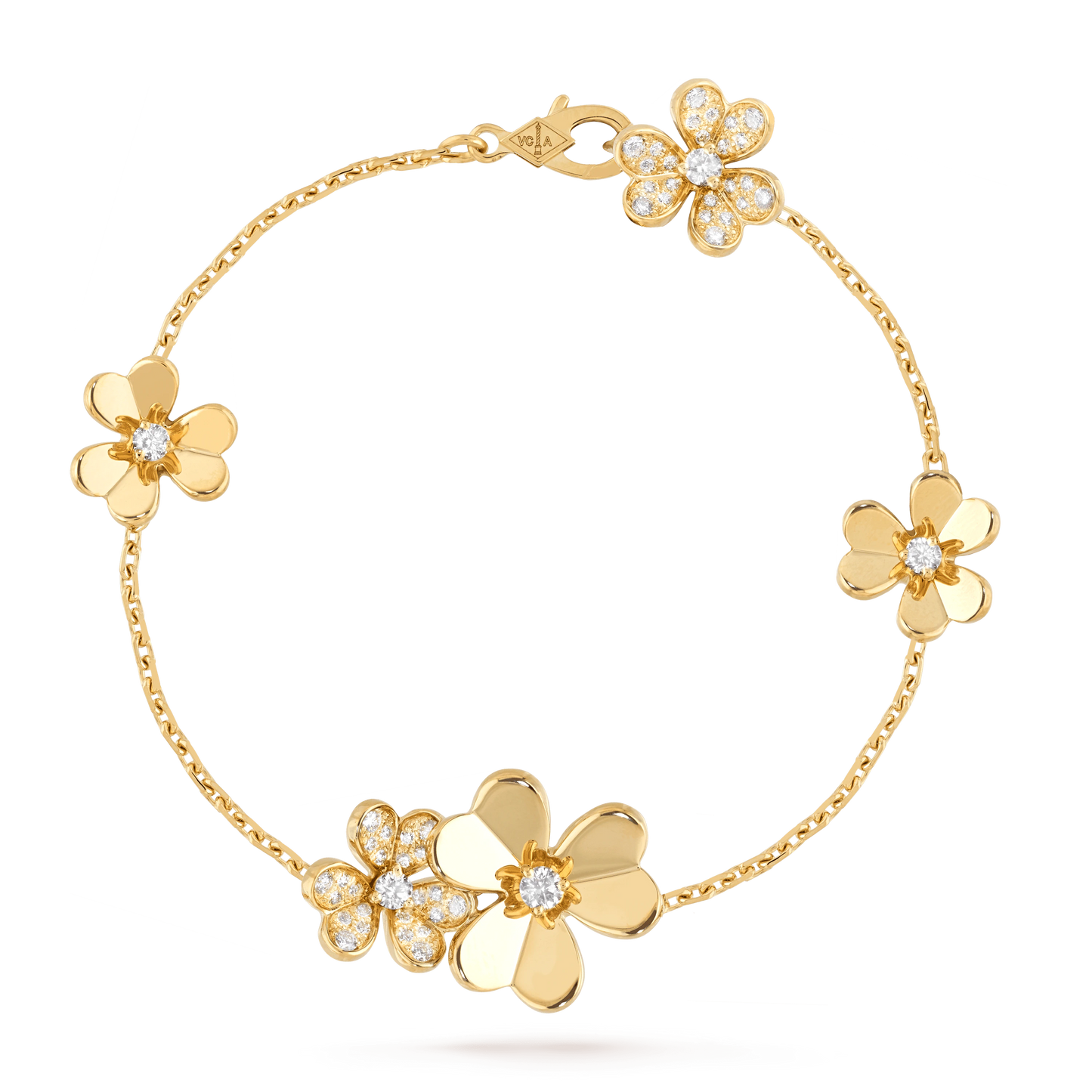 [Kincade Jewelery]FRIVOLE GOLD 5 FLOWERS BRACELET