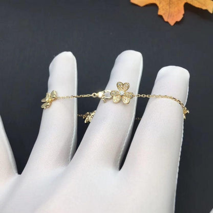 [Kincade Jewelery]FRIVOLE GOLD 5 FLOWERS BRACELET