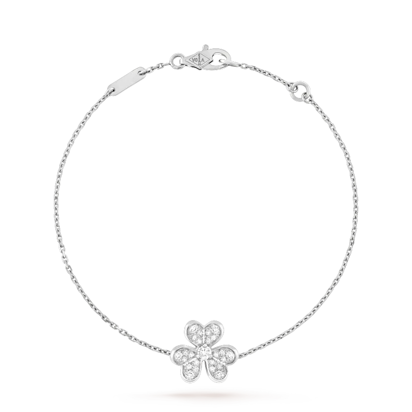 [Kincade Jewelery]FRIVOLE SILVER FLOWER DIAMOND BRACELET