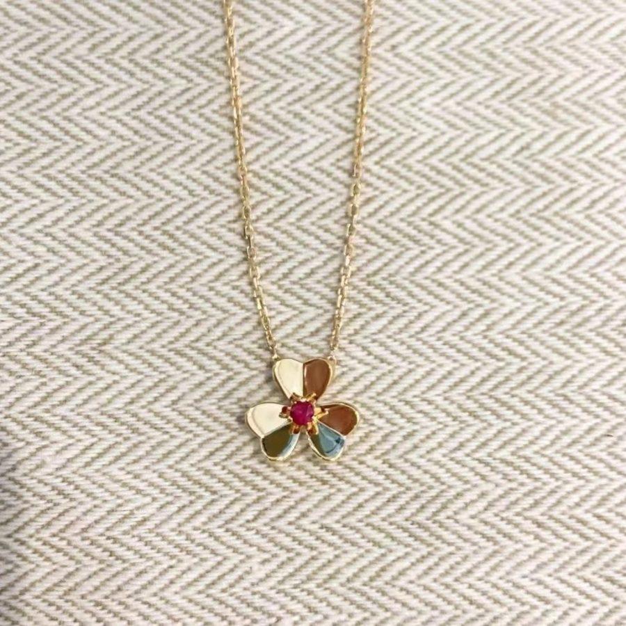 [Kincade Jewelery]FRIVOLE GOLD FLOWER NECKLACE
