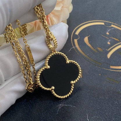 [Kincade Jewelery]Kincade 25MM GOLD ONYX BIG Kincade NECKLACE