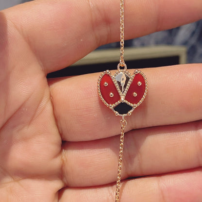 [Kincade Jewelery]LUCKY SPRING 1 MOTIF PINK GOLD BRACELET