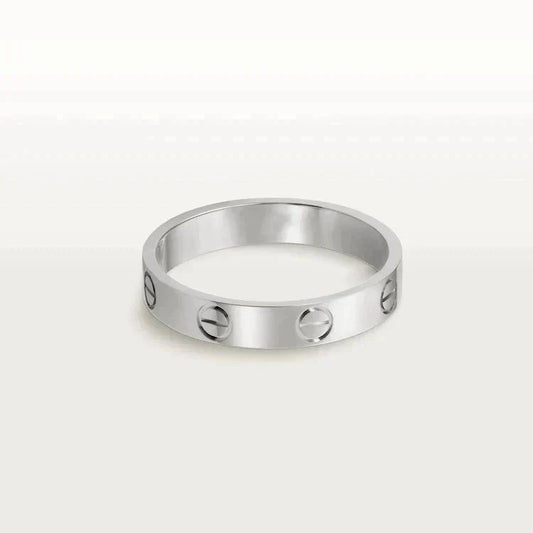 [Kincade Jewelery]LOVE RING 4MM 1 DIAMOND SILVER