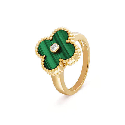[Kincade Jewelery]Kincade MALACHITE RING GOLD DIAMOND