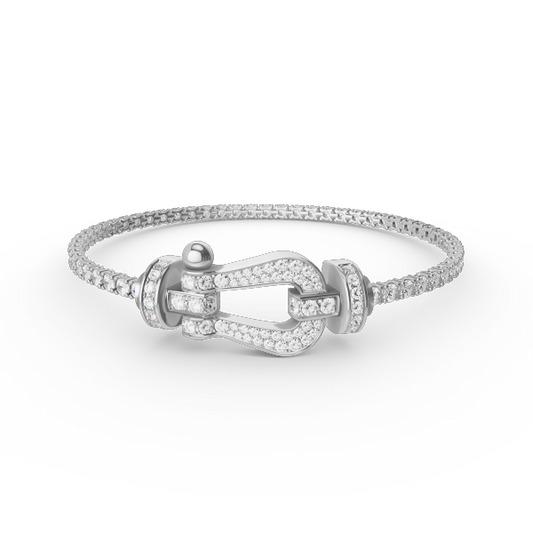 [Kincade Jewelery]FORCE  LARGE HORSESHOE FULL DIAMOND TENNIS BRACELET